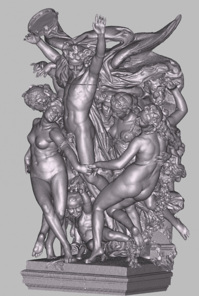 Sub-photo — Numérisation d’une sculpture pour sauvegarde du patrimoine.