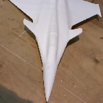 Avions en polystyrène — Reproduction d’avions en polystyrène expansé pour une pâtisserie - longueur 80 cm