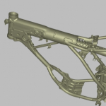 cadre de moto — Numérisation 3D d’un cadre de moto