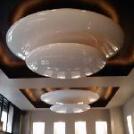 Luminaire — Réalisation de luminaires en polystyrène pour un restaurant (diamètre 2m)