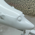 Ours en résine, moulage perdu mousse polyurethane, longueur 1,2m.