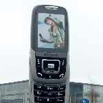 Samsung — Réalisation d’un téléphone Samsung Hauteur 6 mètres à Hannovre en Allemagne