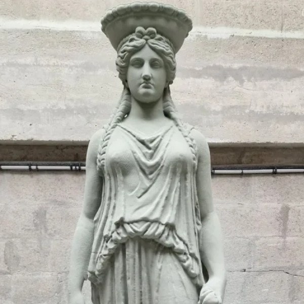 Usinage d'une cariatide