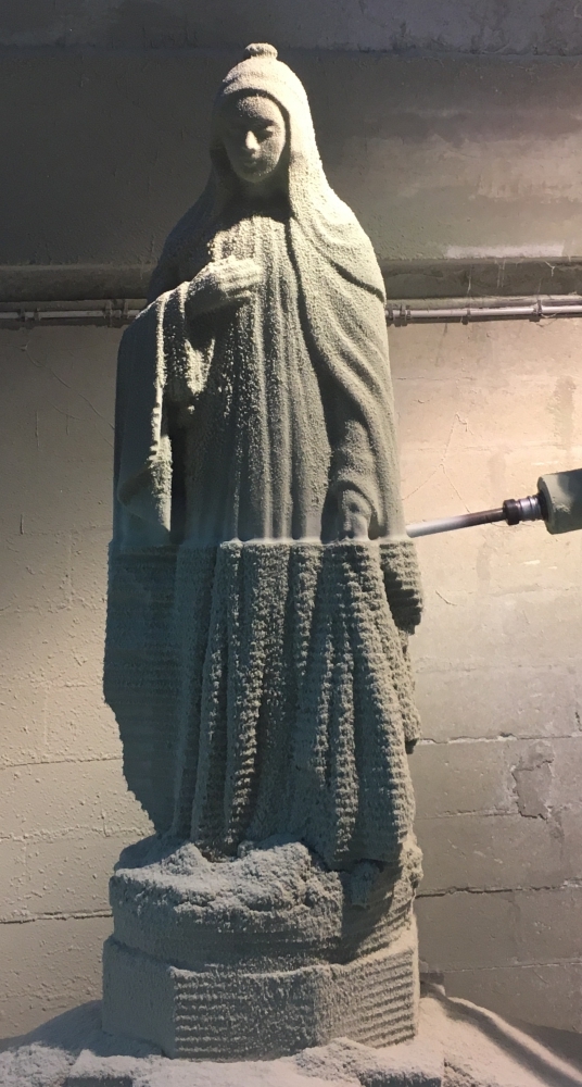 Vierge — Usinage d’une vierge en Mousse PU