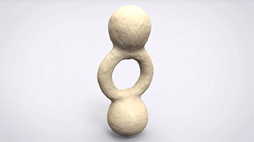 Usinage d'une sculpture en polystyrène pour agrandissement