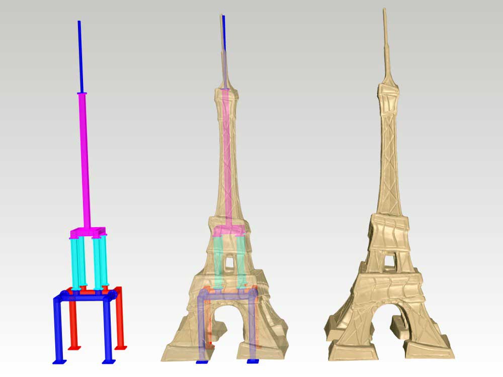 Tour Eiffel Alain Godon - Conception d'une structure métallique.